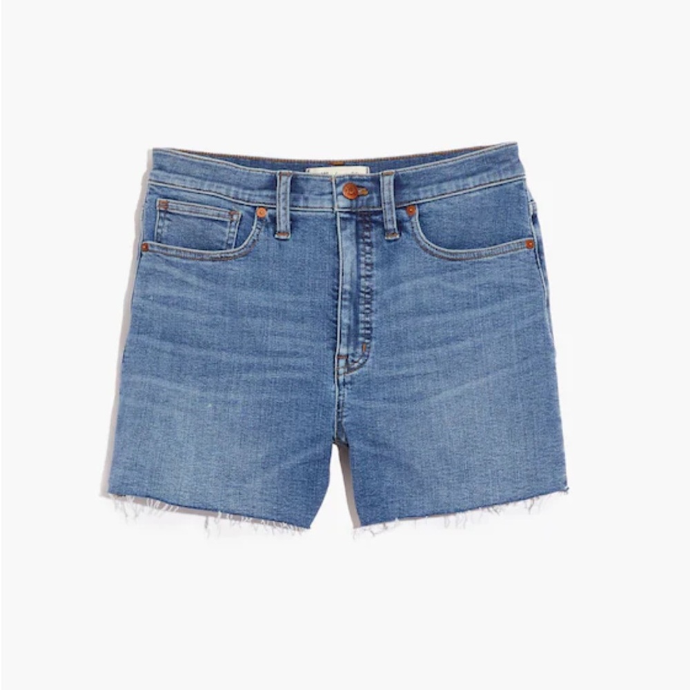 Madewell High-Rise Denim Shorts in Quintell Wash: TENCEL™ Lyocell Edition